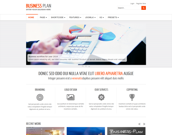 Business Plan II - Free Responsive Business Joomla Template