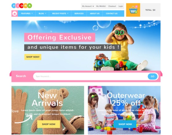 VG Fiora - WooCommerce WordPress Theme for Kids Store