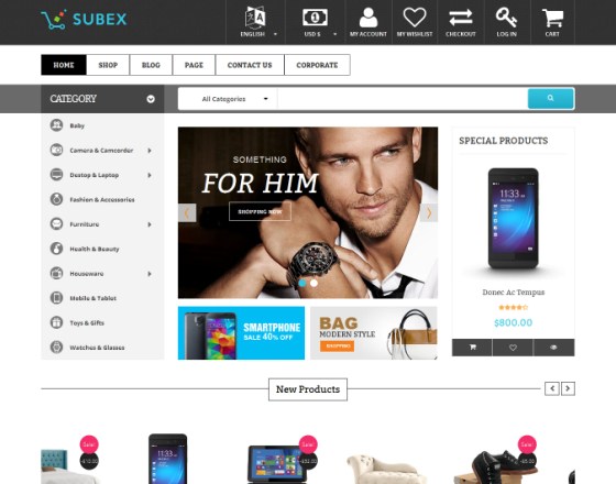 Vina Subex - Mega Shop Responsive VirtueMart Template