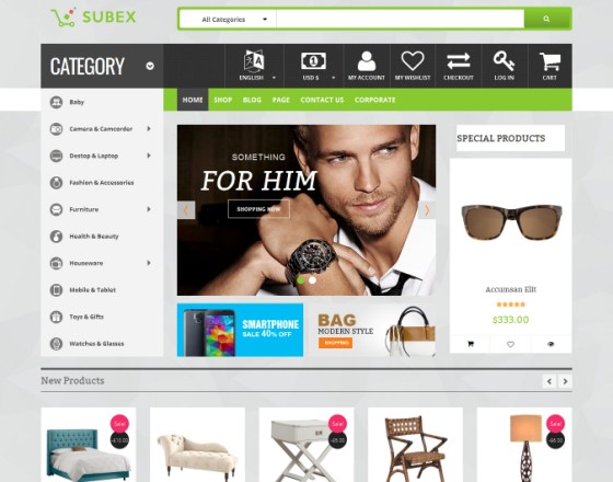 Vina Subex - Mega Shop Responsive VirtueMart Template