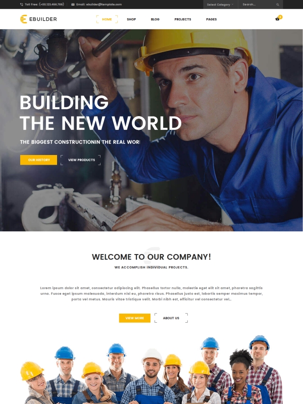 VG eBuilder - Construction and Builder WordPress Theme