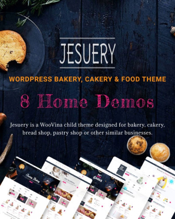 Jesuery - WordPress Bakery, Cakery &amp; Food Theme