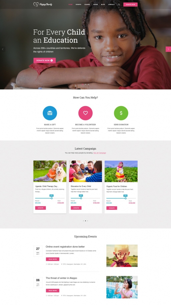 Vina Charity - Responsive Joomla Template for Charity