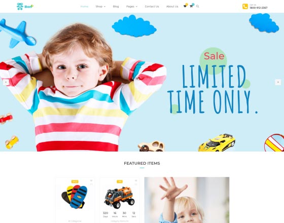 Bonbon - Baby Shop, Kids Store WooCommerce Theme