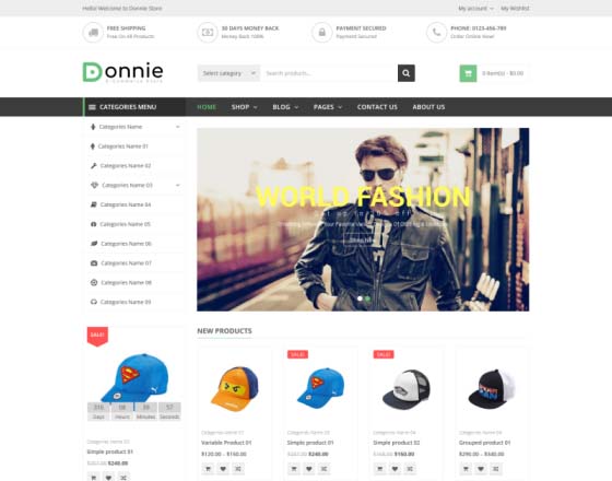 Donnie - Multipurpose WooCommerce Theme