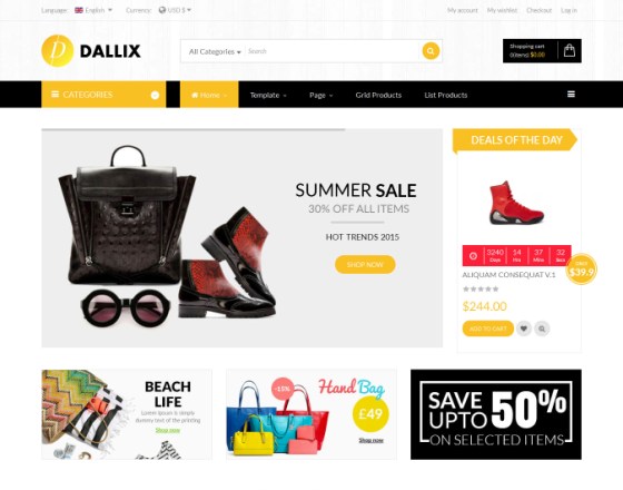 Vina Dallix - Multipurpose Joomla & VirtueMart Template