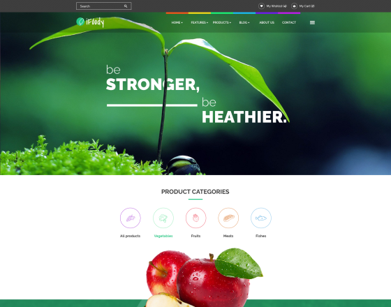 Vina iFoody - Responsive VirtueMart Joomla Template