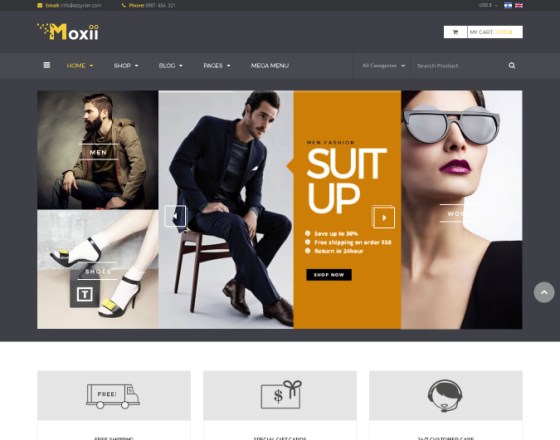 Vina Moxii - Responsive Fashion VirtueMart Template